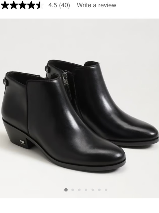 Sam Edelman Shoes - Women's Sam Edelman Petty Ankle Bootie Black Leather Size 9